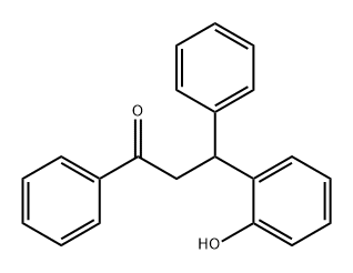 3-(2-羟基苯基)-1,3-二苯基丙烷-1-酮 结构式