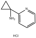 1-(Pyridin-2-yl)cyclopropanamine hydrochloride 结构式