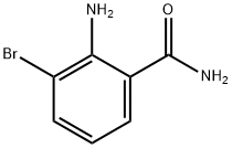 2-氨基-3-溴苯甲酰胺 结构式