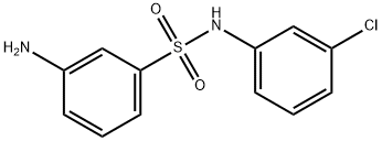 N-(3-CHLOROPHENYL) 3-AMINOBENZENESULFONAMIDE 结构式