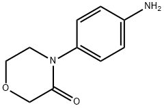 4-(4-氨基苯基)吗啡啉-3-酮 结构式