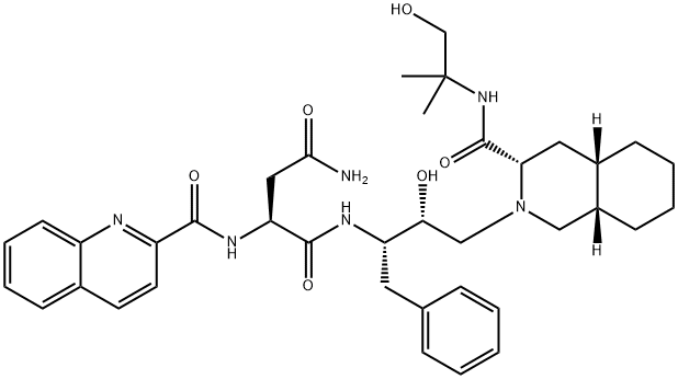 SAQUINAVIR HYDROXY-TERT-BUTYLAMIDE 结构式