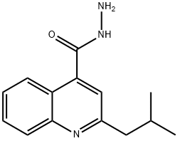 4-Quinolinecarboxylicacid,2-(2-methylpropyl)-,hydrazide(9CI) 结构式