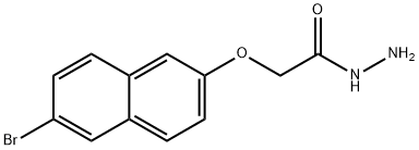 2-(6-溴萘-2-基)氧基乙烷肼 结构式
