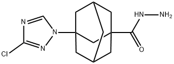 3-(3-氯-1,2,4-三唑-1-基)-1-金刚烷卡巴肼 结构式