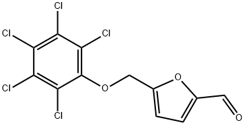 5-[(2,3,4,5,6-五氯苯氧基)甲基]糠醛 结构式