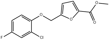 5-((2-氯-4-氟苯氧基)甲基)呋喃-2-羧酸酯甲酯 结构式