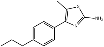 [5-甲基-4-(4-丙基苯基)噻唑-2-基]胺 结构式