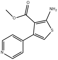 2-氨基-4-吡啶-4-基噻吩-3-羧酸甲酯 结构式