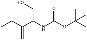 Carbamic acid, [1-(hydroxymethyl)-2-methylenebutyl]-, 1,1-dimethylethyl ester 结构式