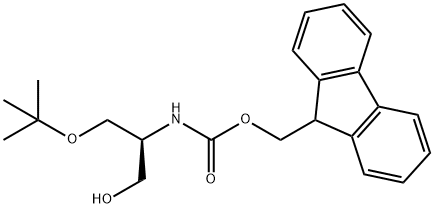 (S)-2-(FMOC-氨基)-3-叔丁氧基-1-丙醇 结构式