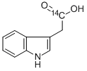 INDOLE-3-ACETIC ACID-CARBOXY-14C 结构式