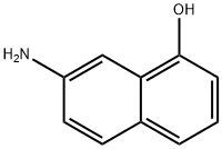 7-氨基-1-萘酚 结构式