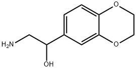 2-氨基-1-(2,3-二氢苯并[1,4]-二噁烷基-6-)-乙醇 结构式