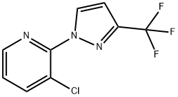 3-chloro-2-(3-(trifluoromethyl)-1H-pyrazol-1-yl)pyridine 结构式