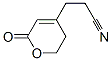 2H-Pyran-4-propanenitrile, 5,6-dihydro-2-oxo- (9CI) 结构式