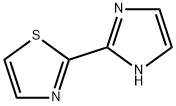 2-(1H-咪唑基-2-基)噻唑 结构式