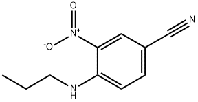 3-硝基-4-(丙氨基)苯甲腈 结构式