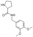 N-(3,4-二甲氧基苄基)吡咯烷-2-甲酰胺 结构式