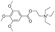 N,N,N-triethyl-2-[(3,4,5-trimethoxybenzoyl)oxy]ethanaminium 结构式