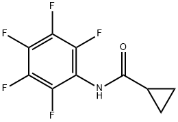 Cyclopropanecarboxamide, N-(pentafluorophenyl)- (9CI) 结构式