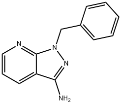 1-benzyl-1H-pyrazolo[3,4-b]pyridin-3-ylamine 结构式