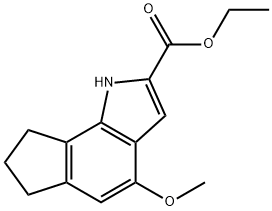 2-CARBOETHOXY-4-METHOXY-1,6,7,8-TETRAHYDROCYCLOPENT[G]INDOLE 结构式