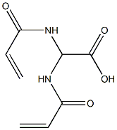 bis[(1-oxo-2-propenyl)amino]-aceticaci 结构式