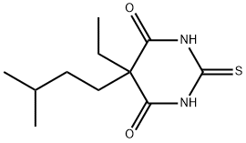 5-Ethyl-2,3-dihydro-5-(3-methylbutyl)-2-thioxo-4,6(1H,5H)-pyrimidinedione 结构式