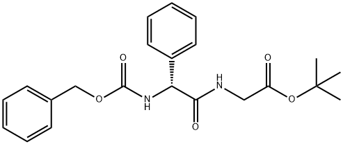 (R)-2-(2 - (((苄氧基)羰基)氨基)-2-苯基乙酰氨基)乙酸乙酯 结构式