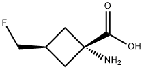 Cyclobutanecarboxylic acid, 1-amino-3-(fluoromethyl)-, cis- (9CI) 结构式