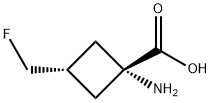 Cyclobutanecarboxylic acid, 1-amino-3-(fluoromethyl)-, trans- (9CI) 结构式