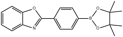 2-(4-(4,4,5,5-TETRAMETHYL-1,3,2-DIOXABOROLAN-2-YL)PHENYL)BENZO[D]OXAZOLE 结构式