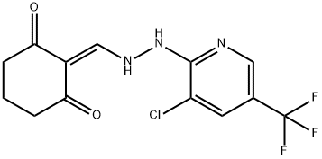 2-({2-[3-chloro-5-(trifluoromethyl)-2-pyridinyl]hydrazino}methylene)-1,3-cyclohexanedione 结构式