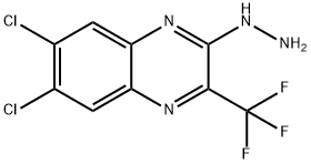 6,7-二氯-2-肼基-3-(三氟甲基)喹喔啉 结构式