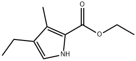 乙基 4-乙基-3-甲基-1H-吡咯-2-甲酸基酯 结构式