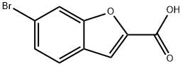 6-溴-1-苯并呋喃-2-甲酸 结构式