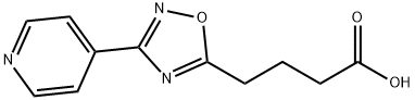 4-(3-(吡啶-4-基)-1,2,4-噁二唑-5-基)丁酸 结构式