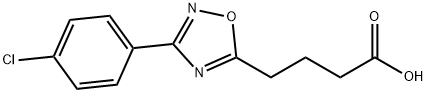 4-[3-(4-氯苯基)-1,2,4-噁二唑-5-基]丁酸 结构式