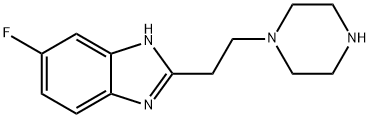 5-fluoro-2-(2-(piperazin-1-yl)ethyl)-1H-benzo[d]iMidazole 结构式