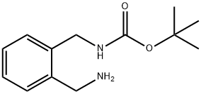 (2-氨基甲基苄基)-氨基甲酸叔丁酯 结构式