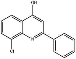 8-氯-2-苯基-4-喹啉醇 结构式