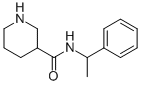 N-(1-phenylethyl)piperidine-3-carboxamide 结构式