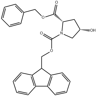 FMOC-L-羟脯氨酸苄酯 结构式