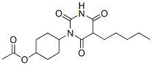 1-(4-Acetyloxycyclohexyl)-5-pentylbarbituric acid 结构式