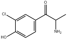 1-Propanone,  2-amino-1-(3-chloro-4-hydroxyphenyl)- 结构式