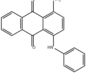 1-氨基-4-苯氨基-9,10-蒽二酮 结构式