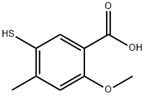 5-mercapto-2-methoxy-4-methylbenzoic acid 结构式