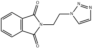 1H-Isoindole-1,3(2H)-dione, 2-[2-(1H-1,2,3-triazol-1-yl)ethyl]- 结构式
