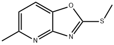 5-甲基-2-(甲巯基)恶唑并[4,5-B]吡啶 结构式